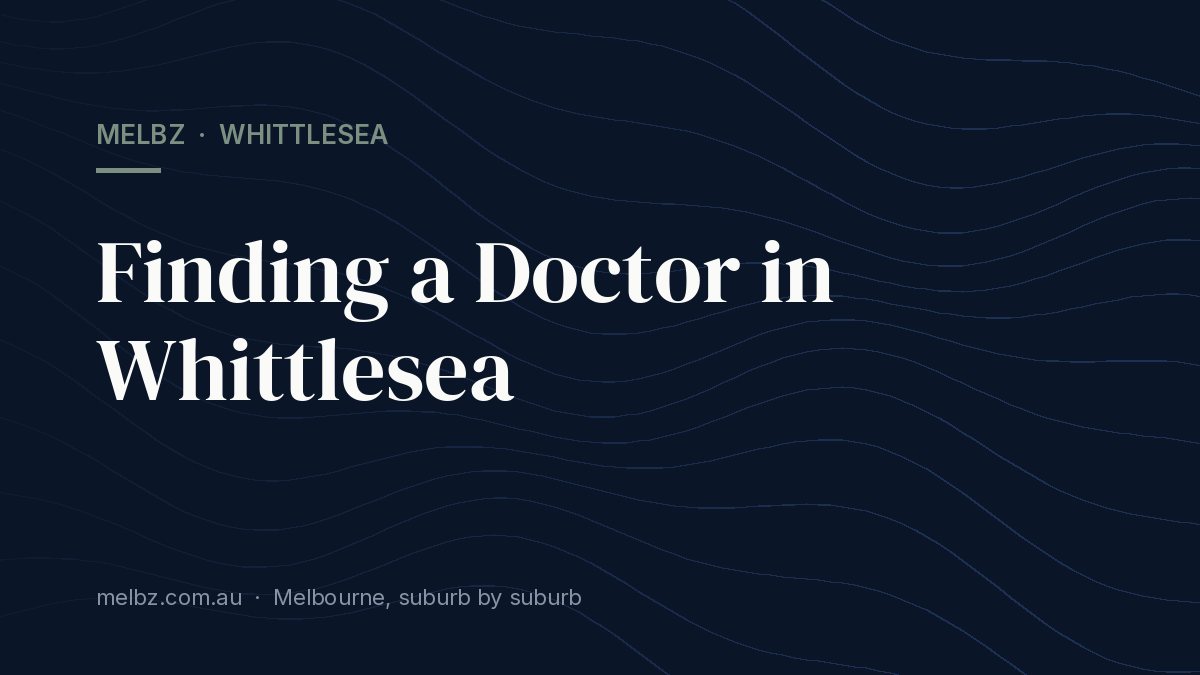 Title card: Finding a Doctor in Whittlesea