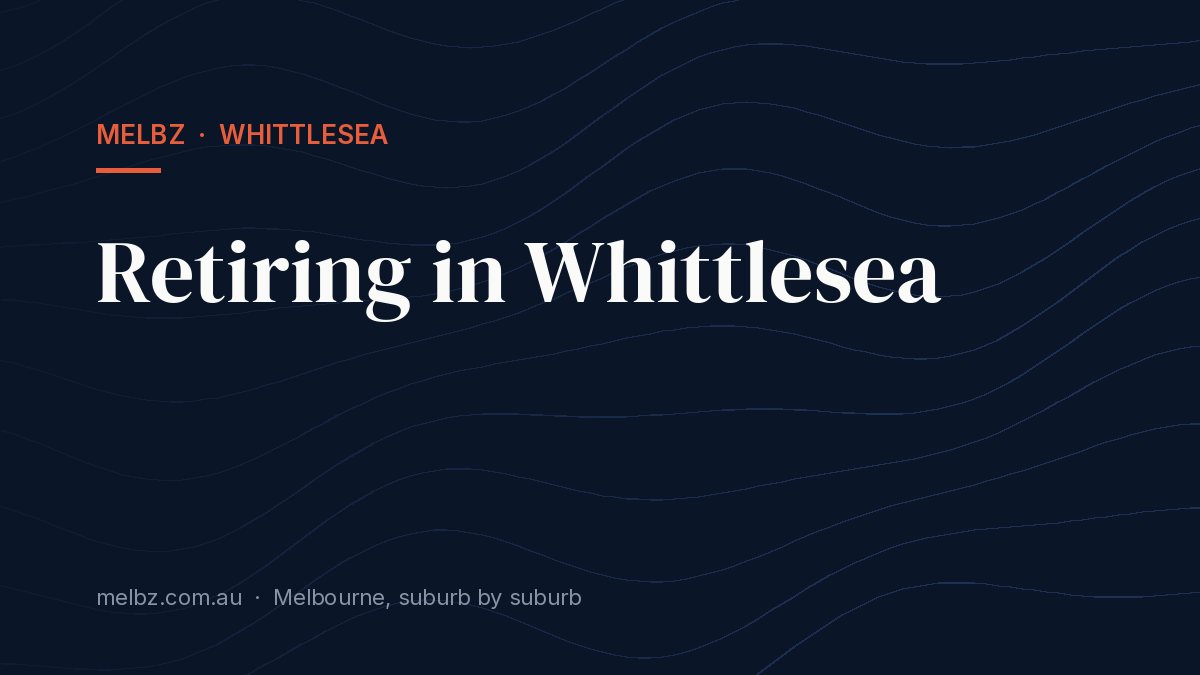 Title card: Retiring in Whittlesea