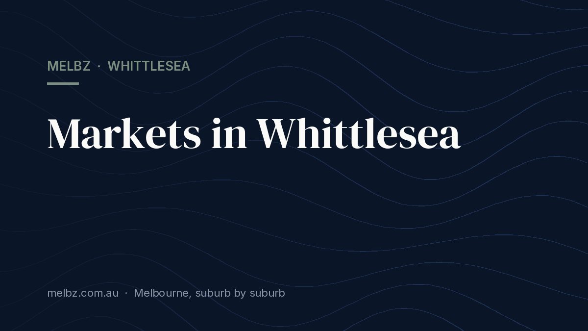 Title card: Markets in Whittlesea