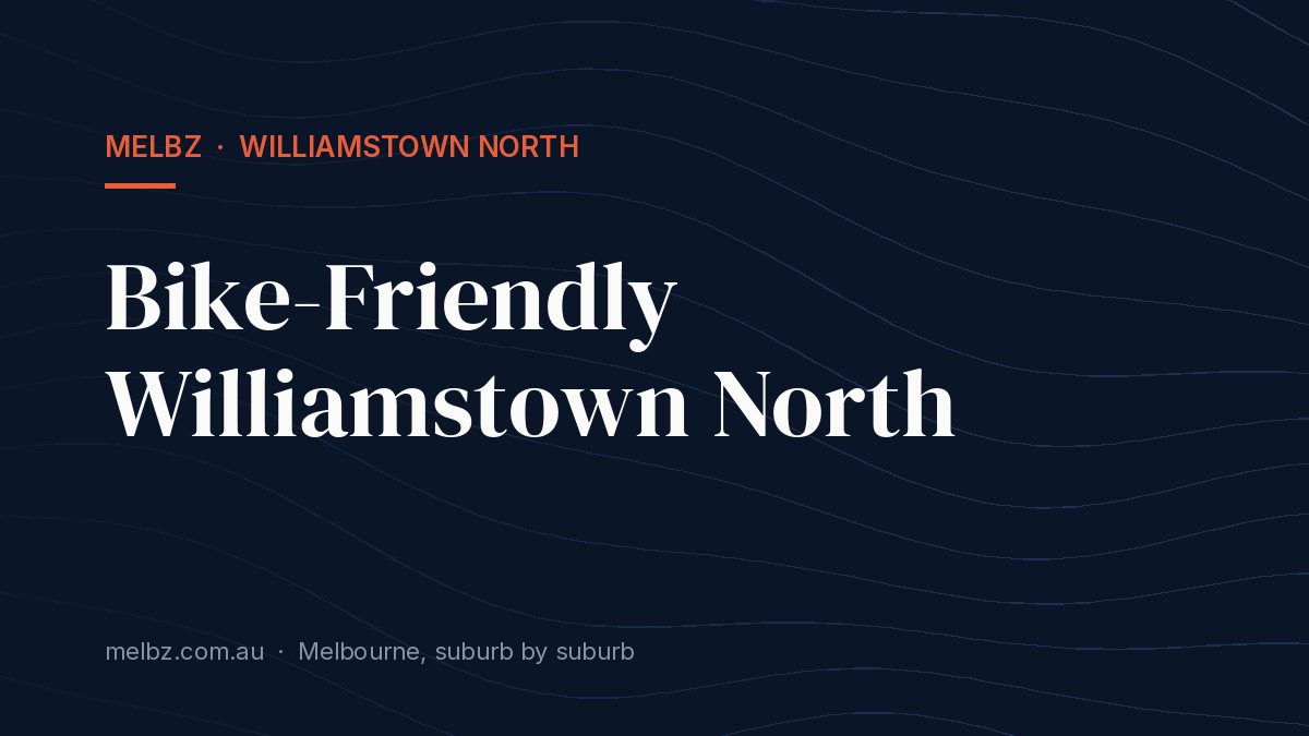 Title card: Bike-Friendly Williamstown North