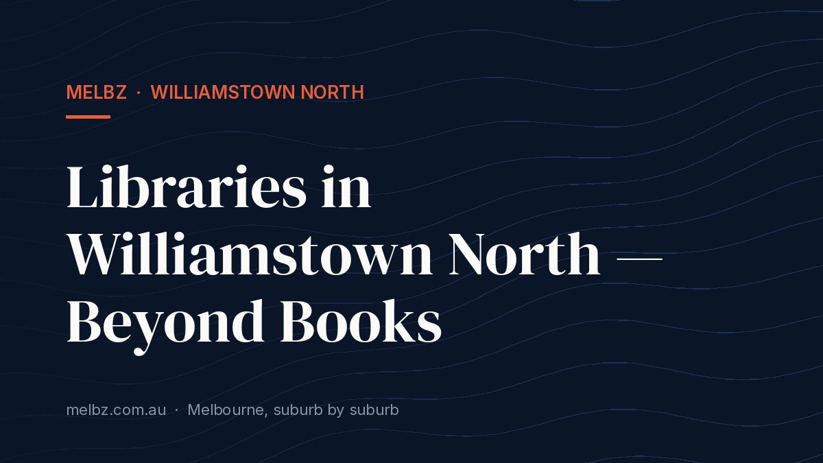 Title card: Libraries in Williamstown North — Beyond Books