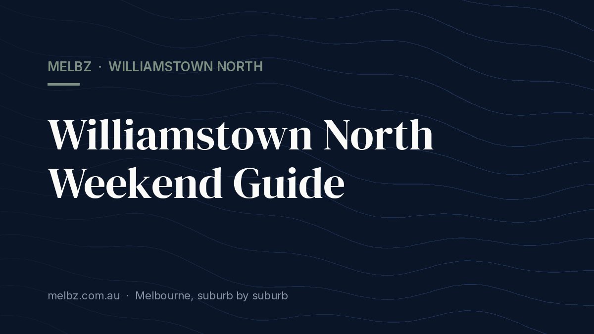 Title card: Williamstown North Weekend Guide