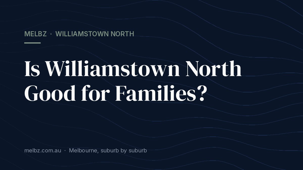 Title card: Is Williamstown North Good for Families?