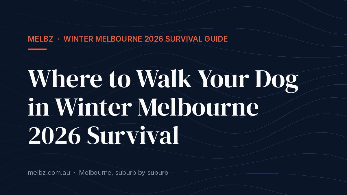 Title card: Where to Walk Your Dog in Winter Melbourne 2026 Survival