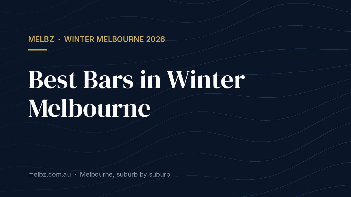 Title card: Best Bars in Winter Melbourne