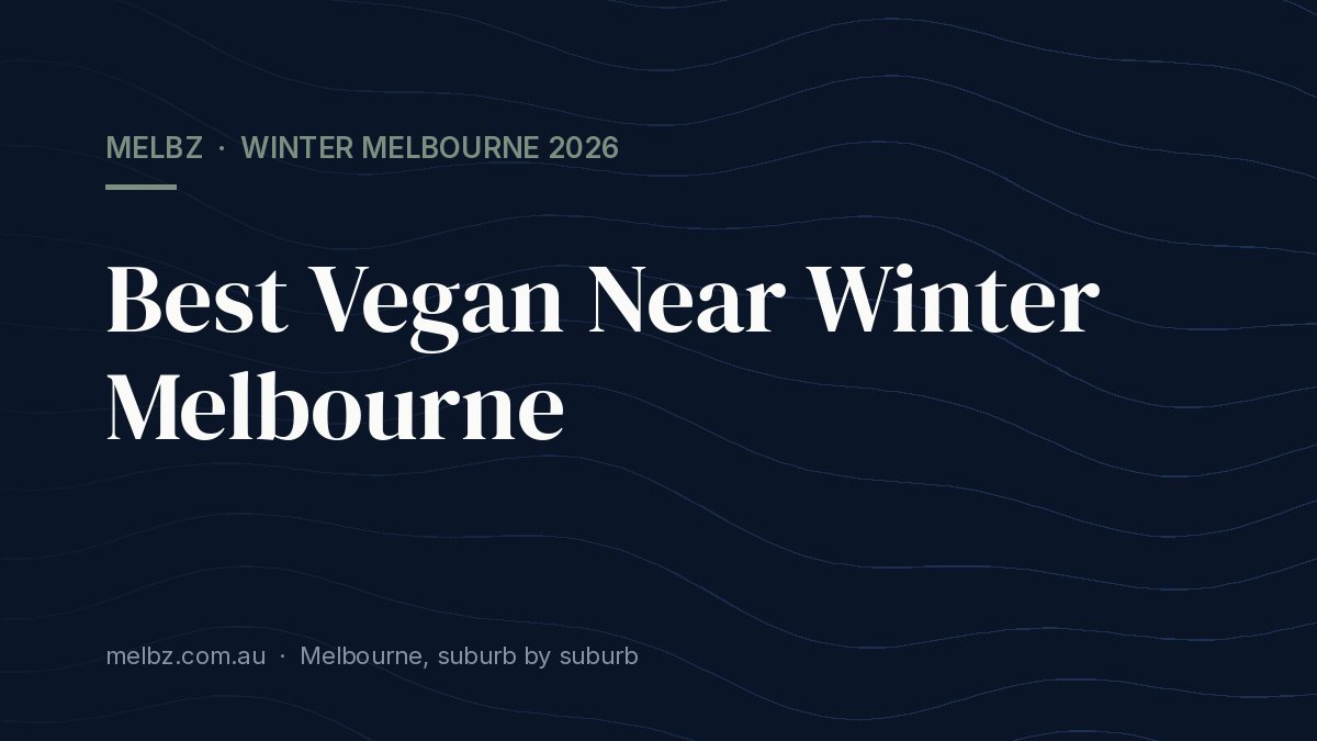 Title card: Best Vegan Near Winter Melbourne