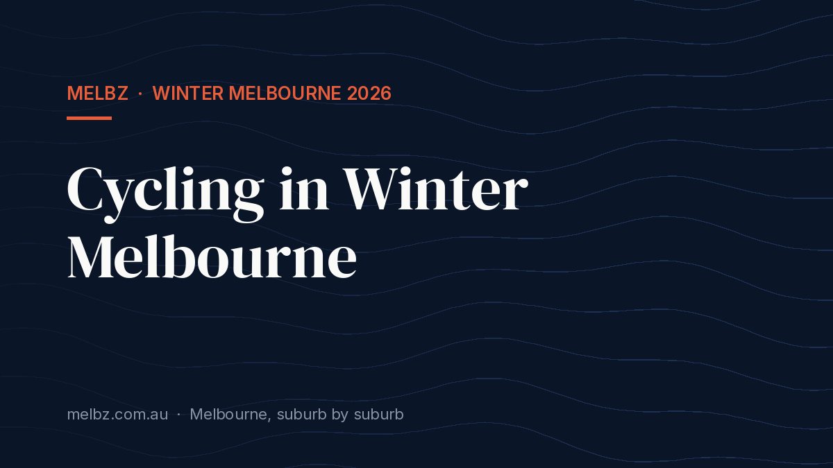 Title card: Cycling in Winter Melbourne