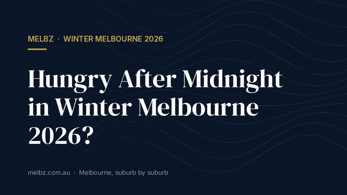 Title card: Hungry After Midnight in Winter Melbourne 2026?