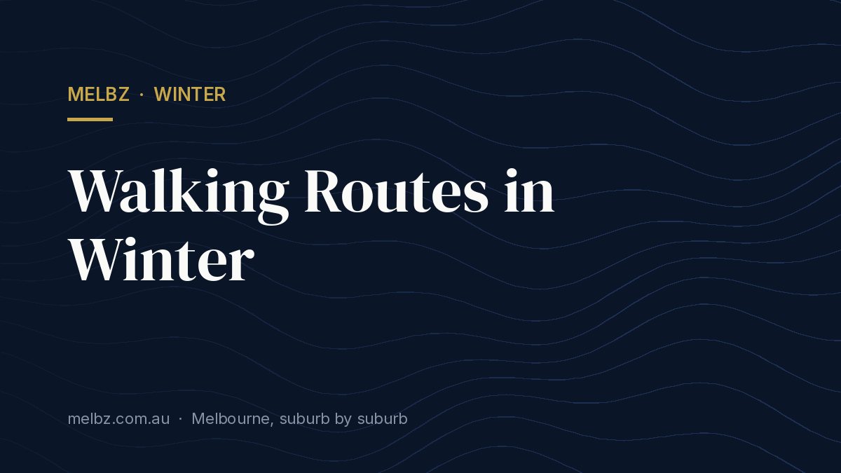Title card: Walking Routes in Winter