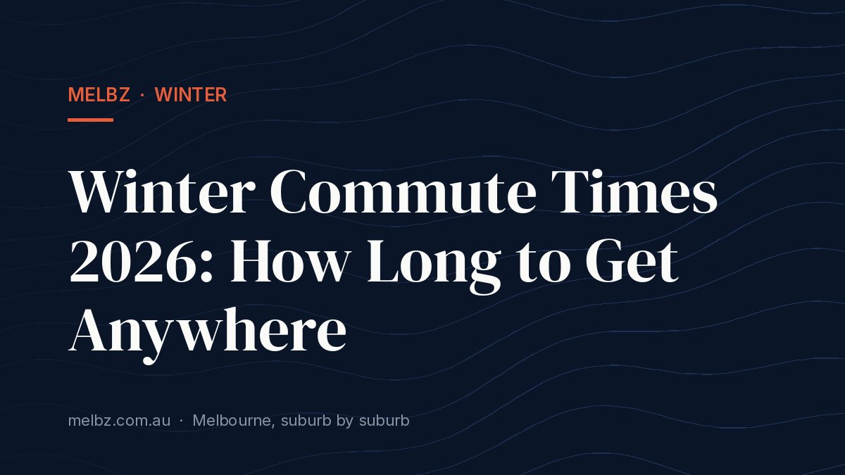 Title card: Winter Commute Times 2026: How Long to Get Anywhere
