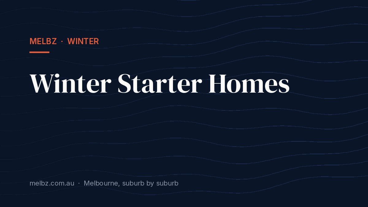 Title card: Winter Starter Homes