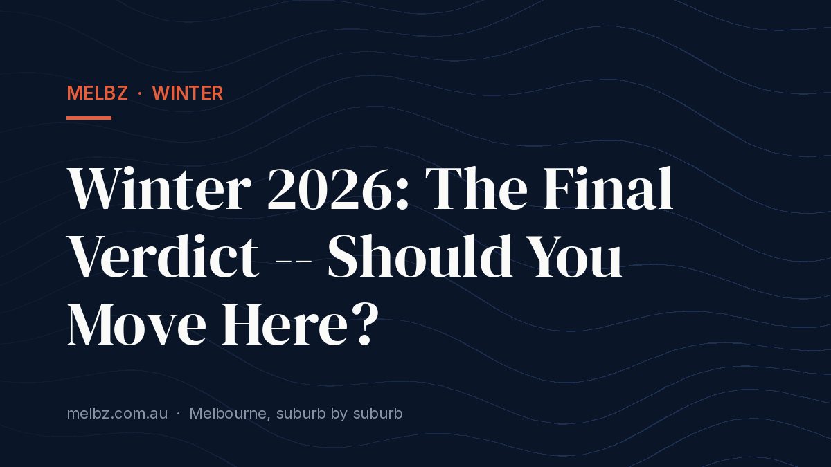 Title card: Winter 2026: The Final Verdict -- Should You Move Here?