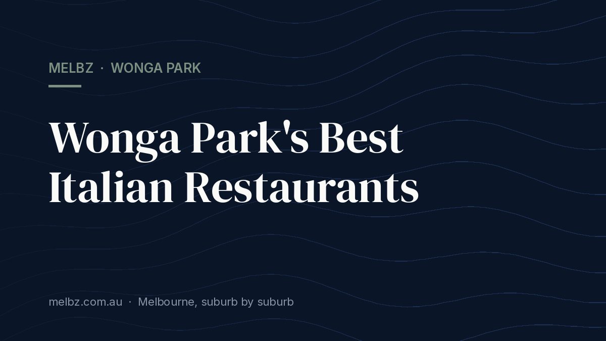 Title card: Wonga Park's Best Italian Restaurants
