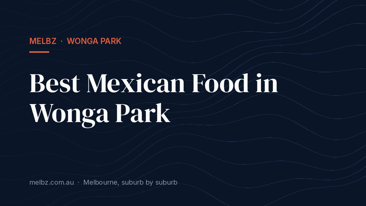 Title card: Best Mexican Food in Wonga Park