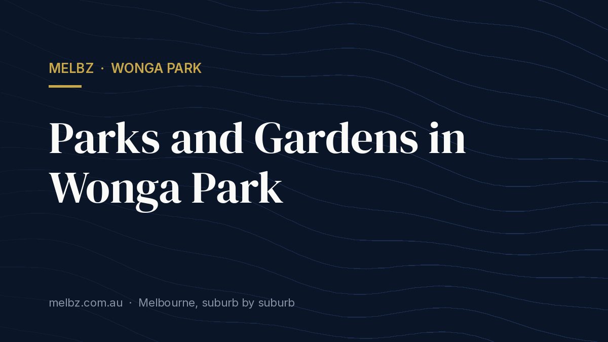 Title card: Parks and Gardens in Wonga Park