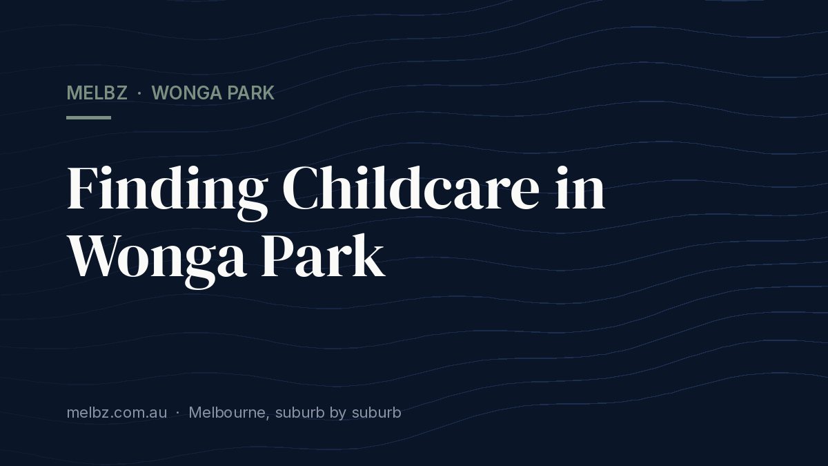 Title card: Finding Childcare in Wonga Park