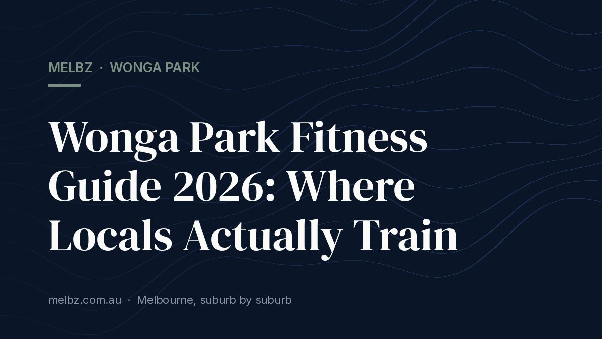 Title card: Wonga Park Fitness Guide 2026: Where Locals Actually Train