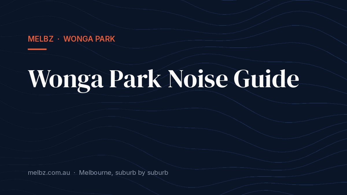 Title card: Wonga Park Noise Guide
