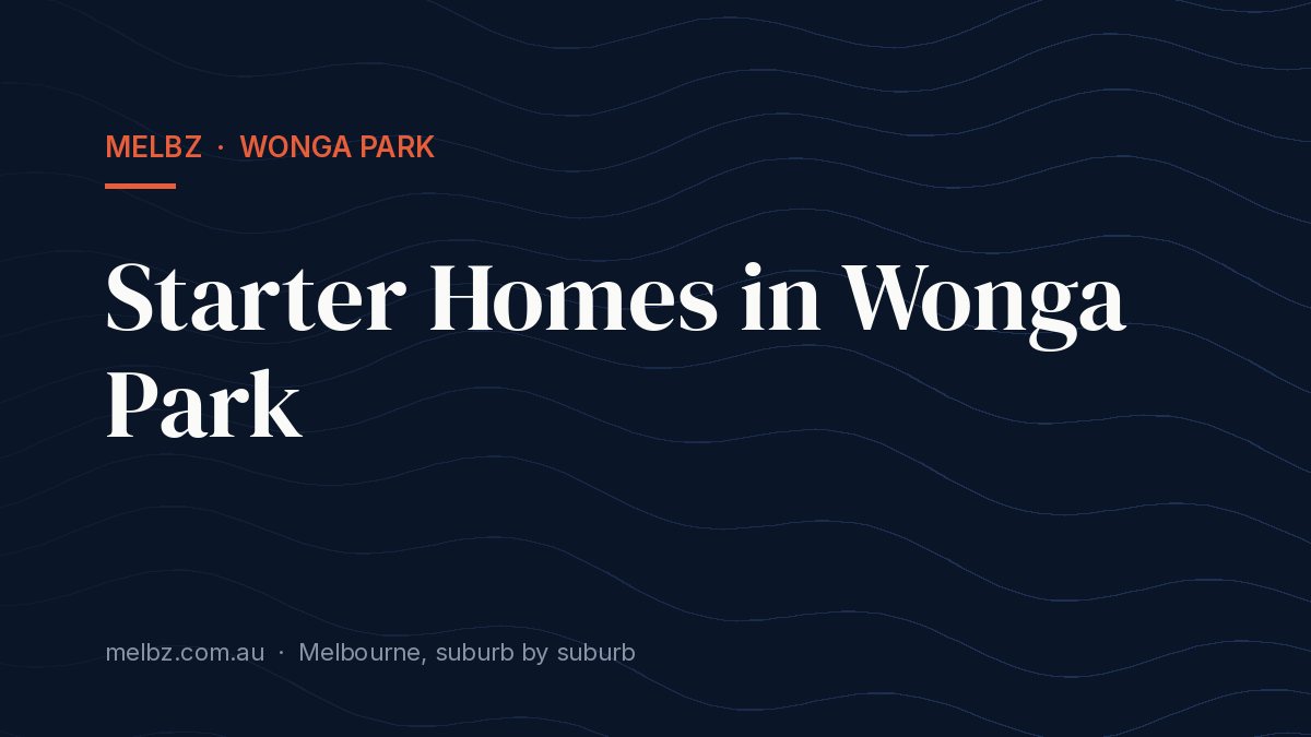 Title card: Starter Homes in Wonga Park