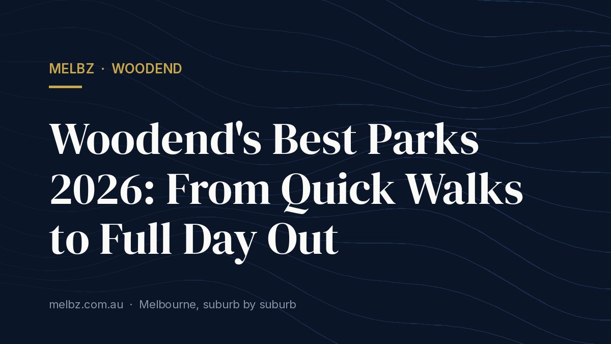 Title card: Woodend's Best Parks 2026: From Quick Walks to Full Day Out