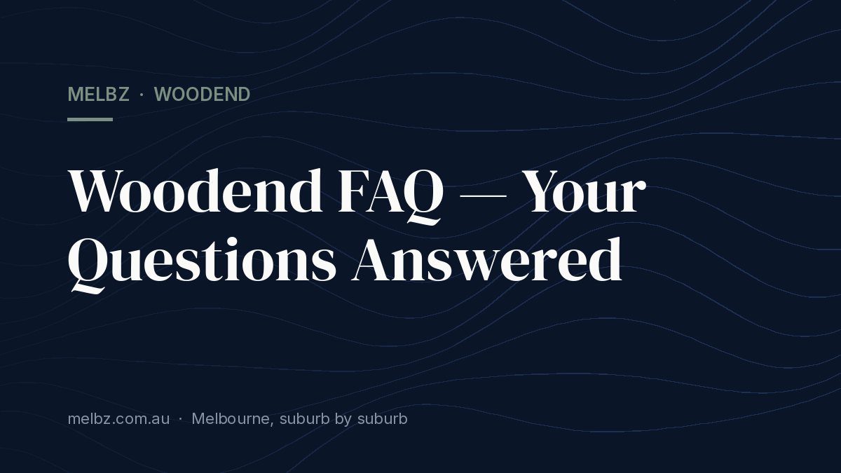 Title card: Woodend FAQ — Your Questions Answered