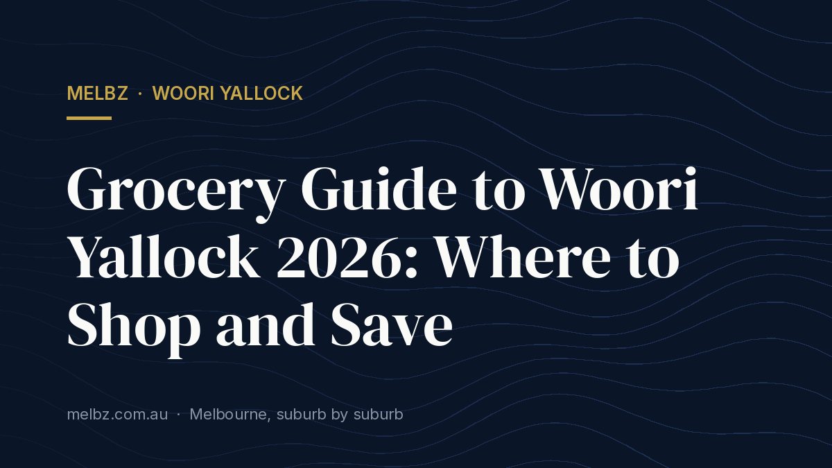 Title card: Grocery Guide to Woori Yallock 2026: Where to Shop and Save