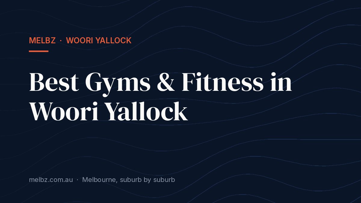 Title card: Best Gyms & Fitness in Woori Yallock