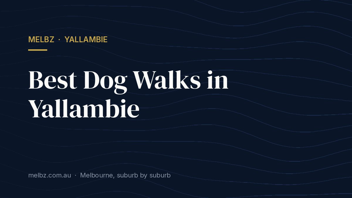 Title card: Best Dog Walks in Yallambie