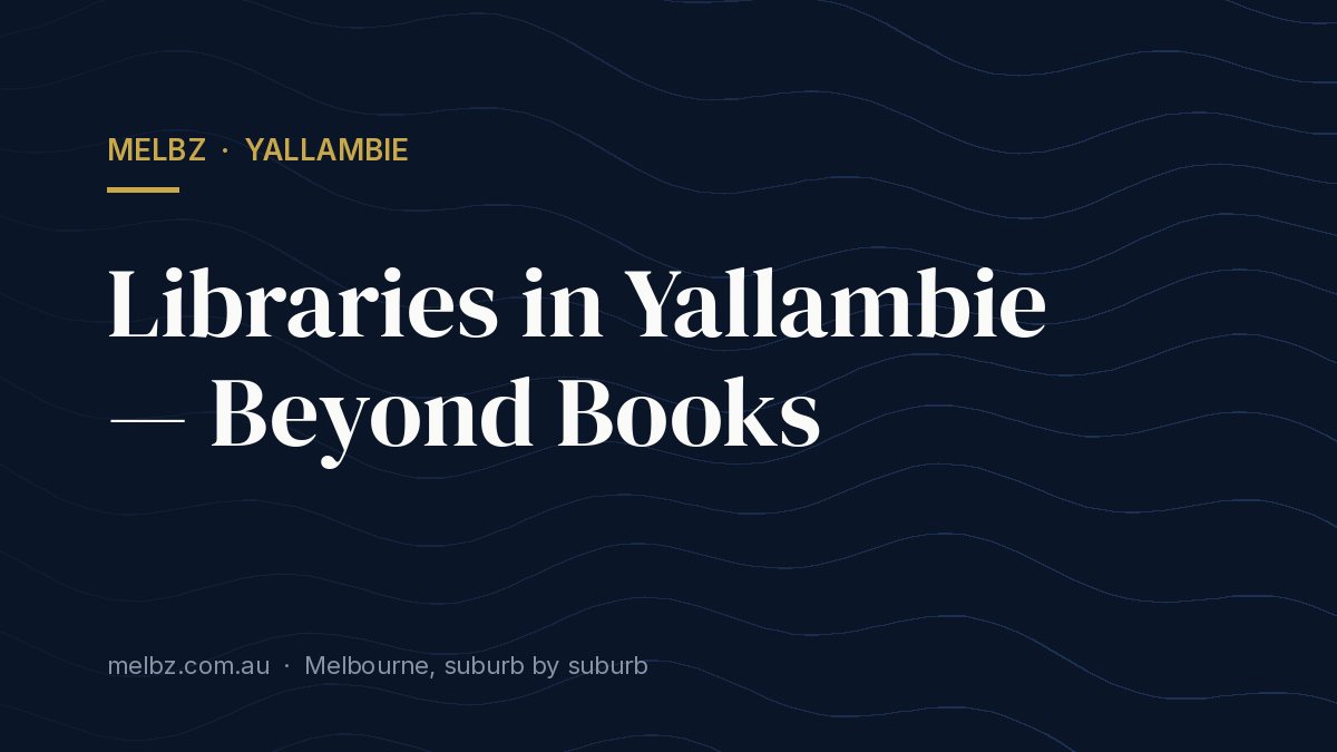 Title card: Libraries in Yallambie — Beyond Books
