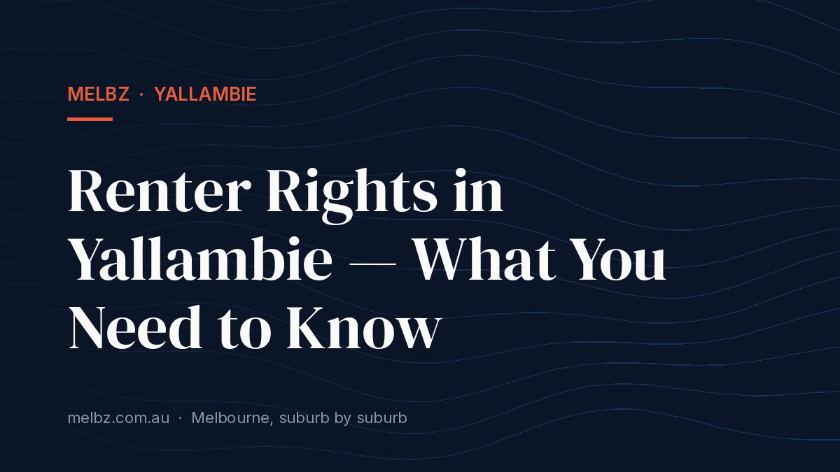 Title card: Renter Rights in Yallambie — What You Need to Know