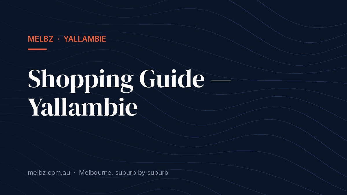 Title card: Shopping Guide — Yallambie