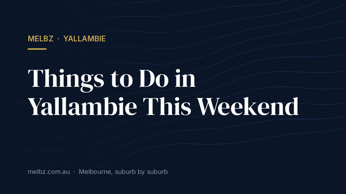 Title card: Things to Do in Yallambie This Weekend