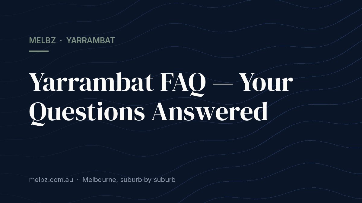 Title card: Yarrambat FAQ — Your Questions Answered