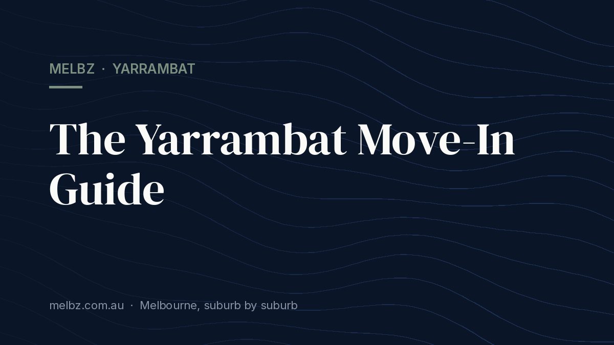 Title card: The Yarrambat Move-In Guide