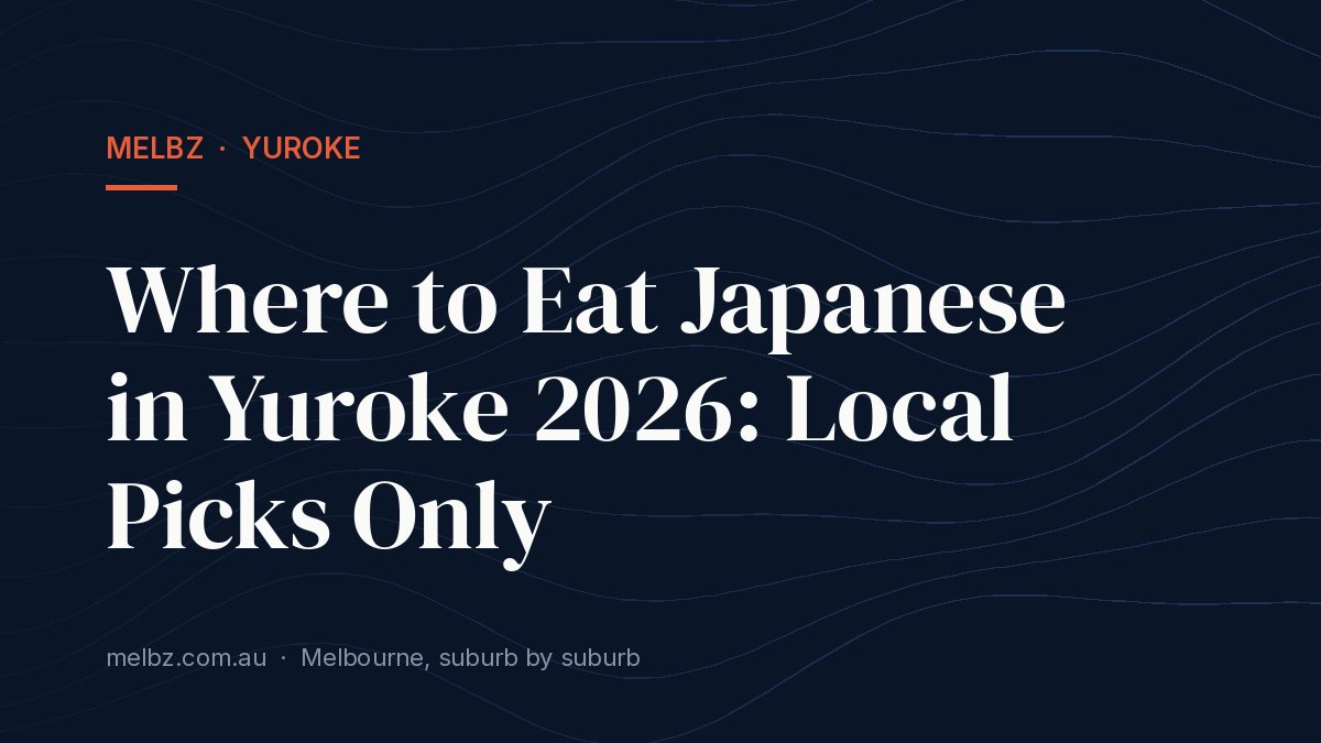 Title card: Where to Eat Japanese in Yuroke 2026: Local Picks Only