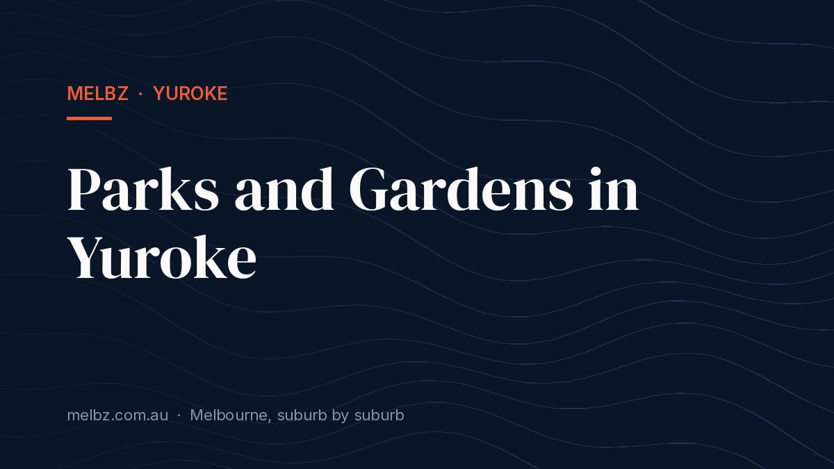 Title card: Parks and Gardens in Yuroke