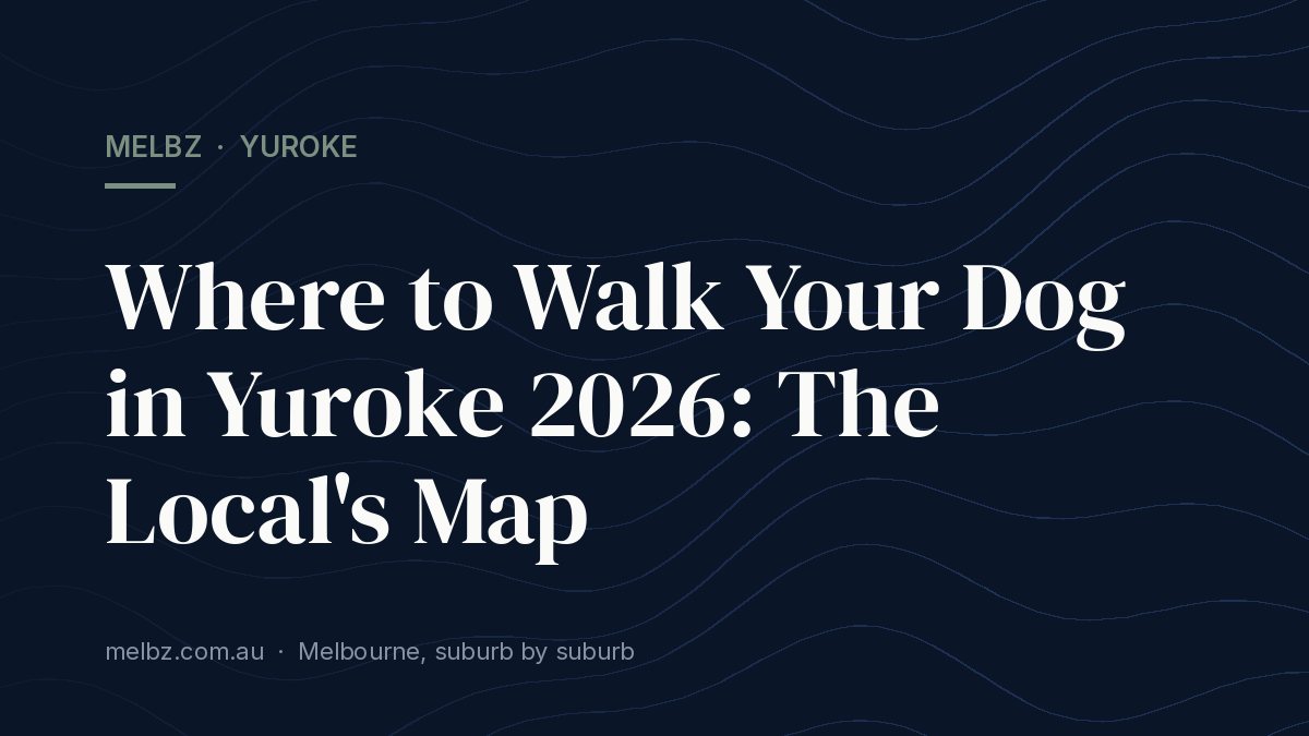 Title card: Where to Walk Your Dog in Yuroke 2026: The Local's Map