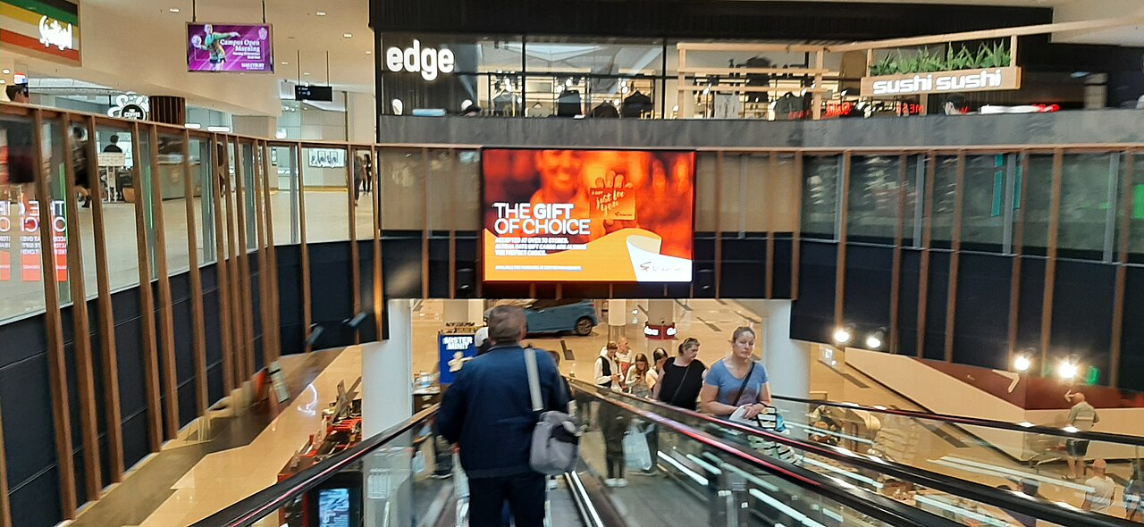 Escalators inside Altona Gate Shopping Centre