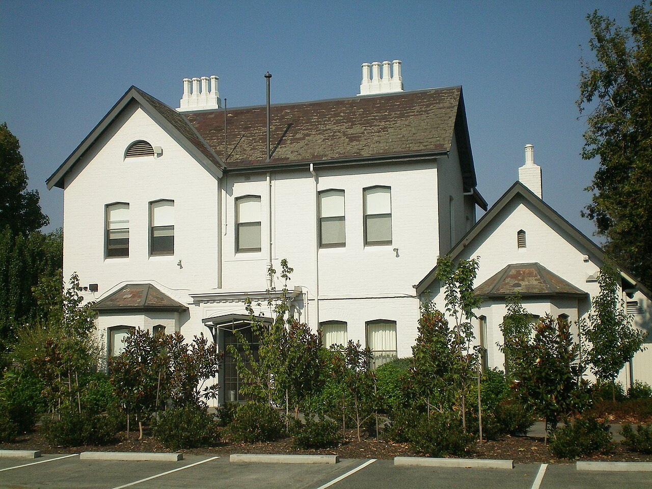 A white Anglican church building at Malvern
