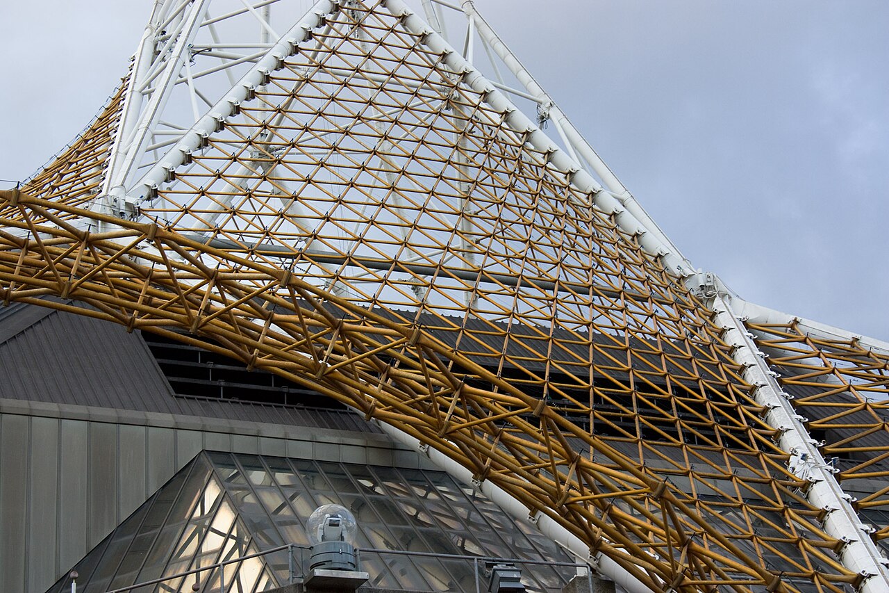 Lattice detail of the Arts Centre spire