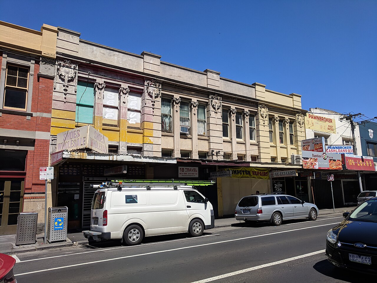Shops on Barkly Street, Footscray