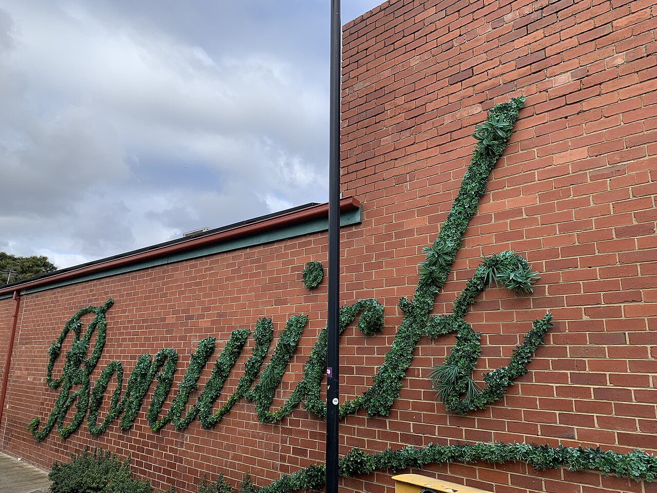 Bonwick Street art on a brick wall