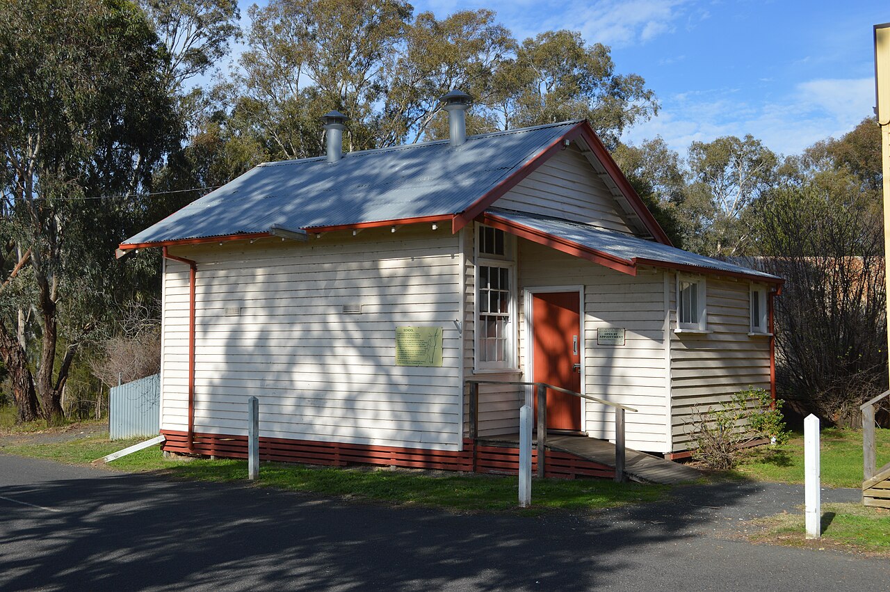 Former weatherboard building at the Broadford Historical Precinct