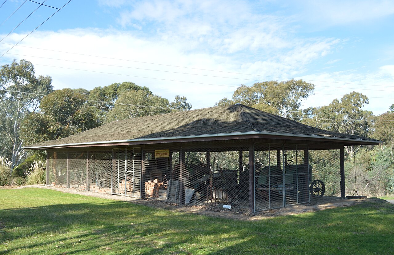 Machinery shed at the Broadford Historical Precinct