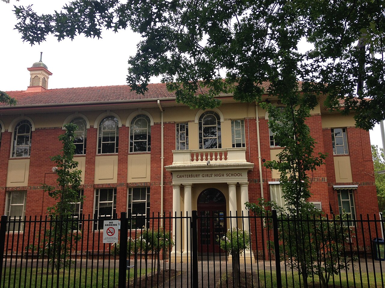 Red-brick building of Canterbury Girls' Secondary College