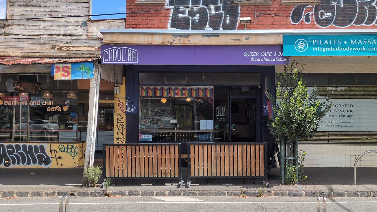 Entrance of the Carolina Queer Cafe and Bar