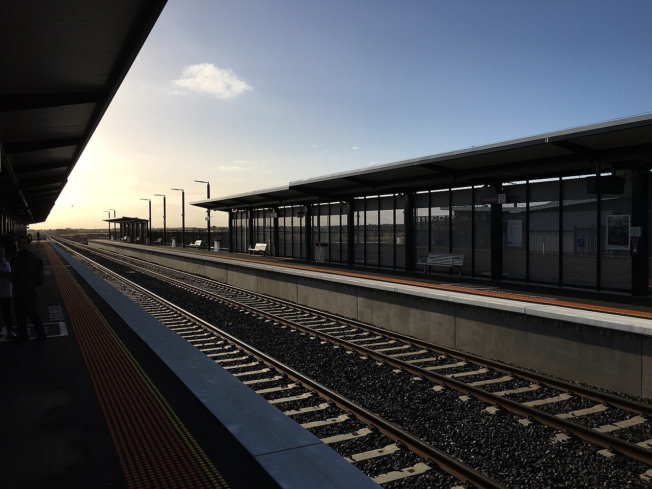 Platform 1 at Cobblebank Station