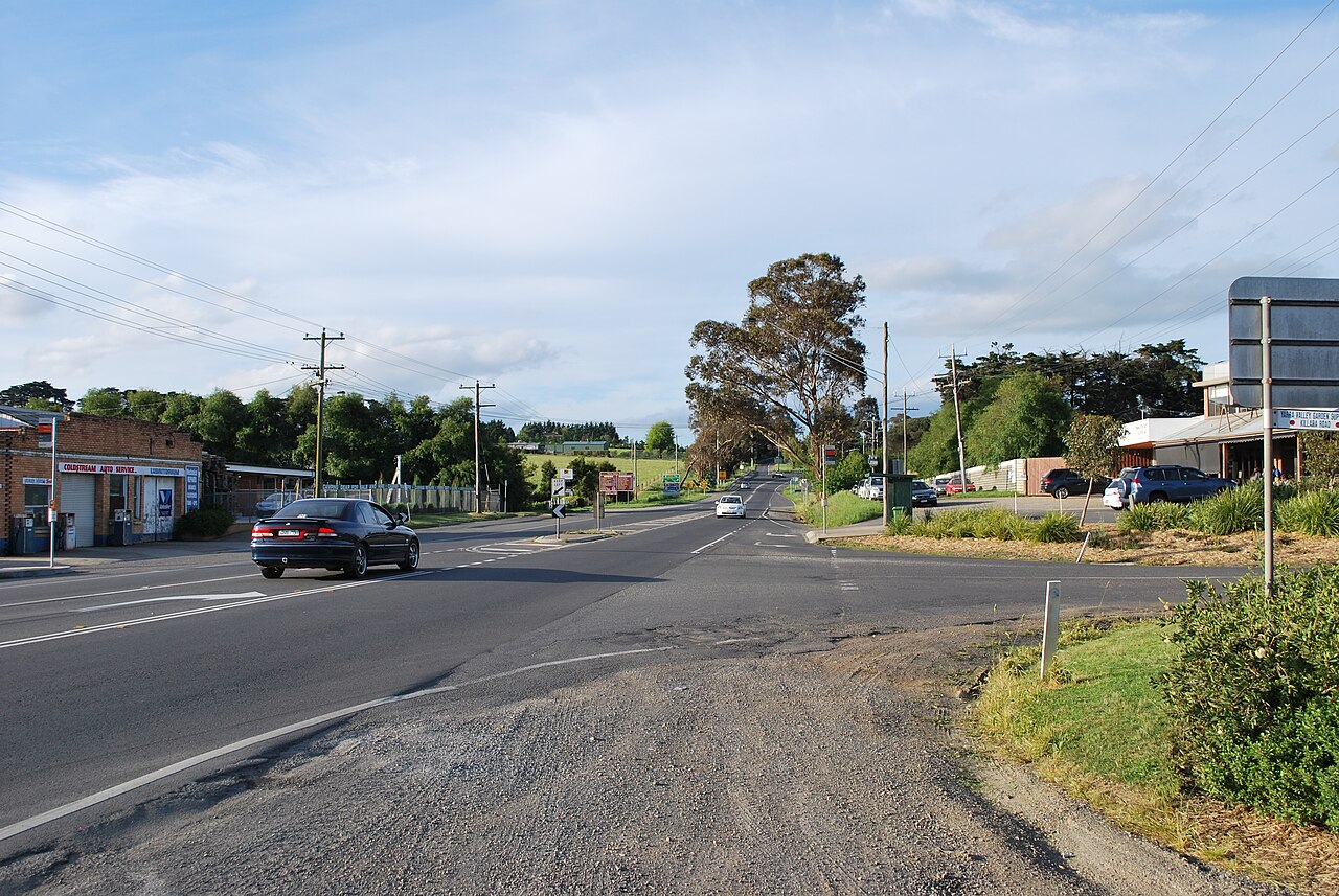 Road junction at Coldstream Corner