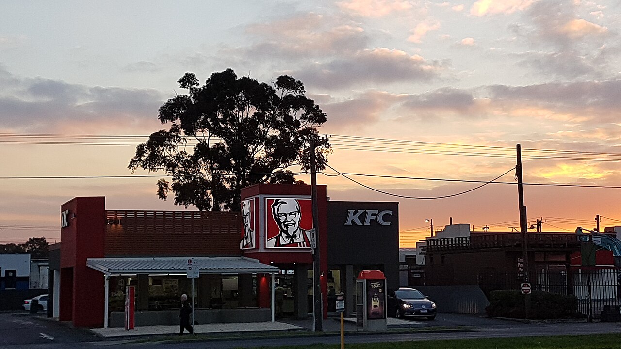 KFC in Fawkner at sunset