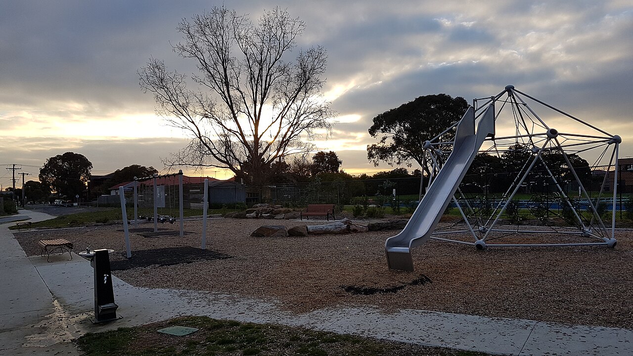 Playground at Fawkner leisure centre